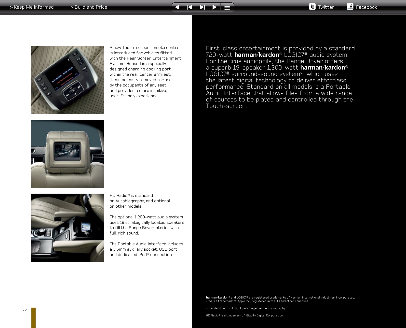 2012 Range Rover Brochure Page 28